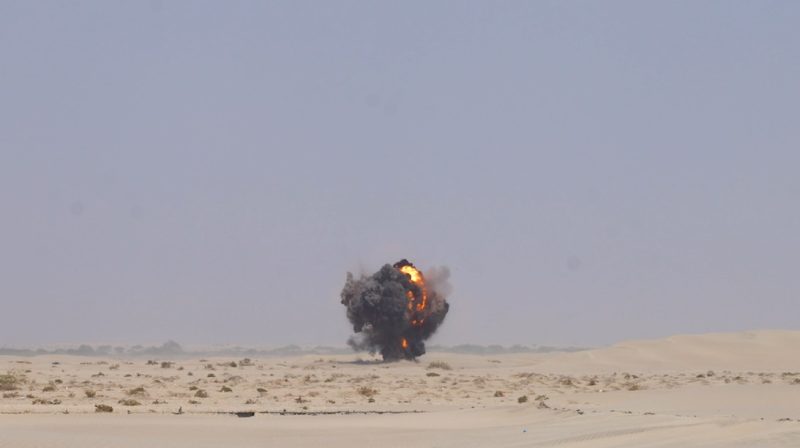 أبين: “مشروع مسام” يتلف 7 آلاف لغم وقنبلة ومخلفات حربية بمديرية زنجبار