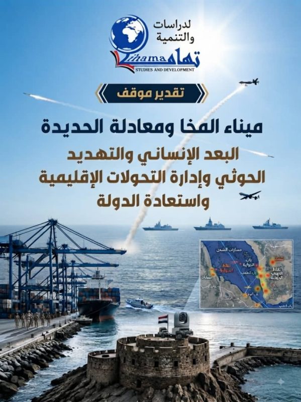 تقدير موقف: ميناء المخا في قلب معادلة الحديدة.. معركة البدائل اللوجستية والإنسانية في مواجهة الاستنزاف الحوثي.